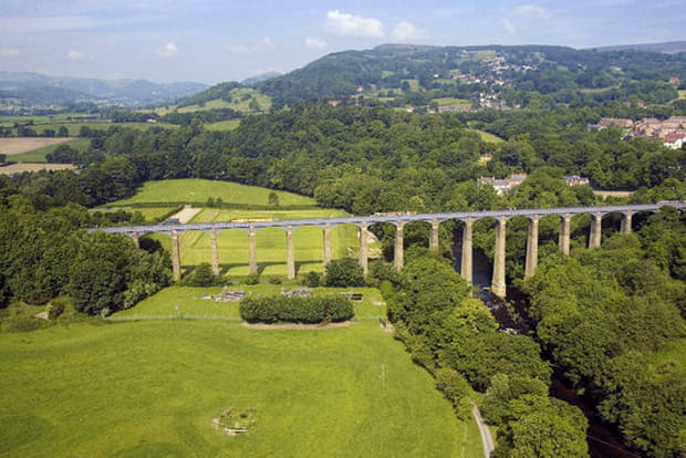 L'aqueduc et le canal de Pontcysylte au Royaume-Uni