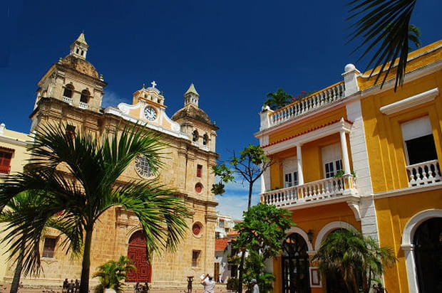 La vieille ville de Carthagène en Colombie