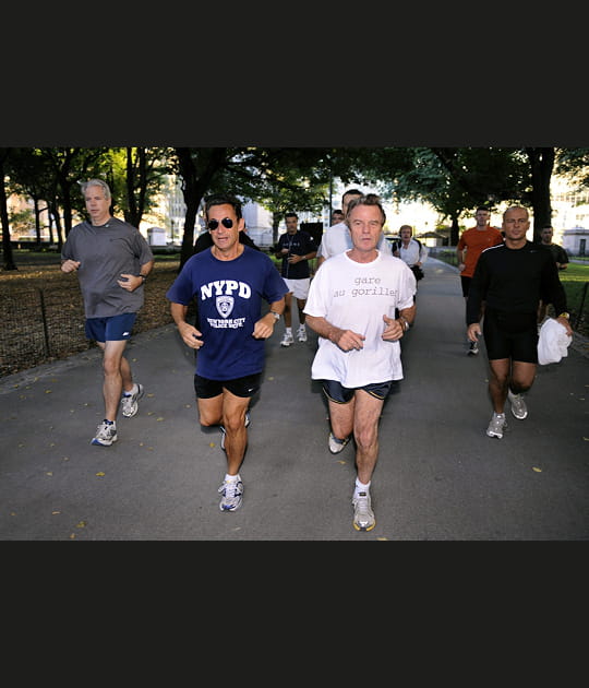 Sarkozy et Kouchner partenaires de course