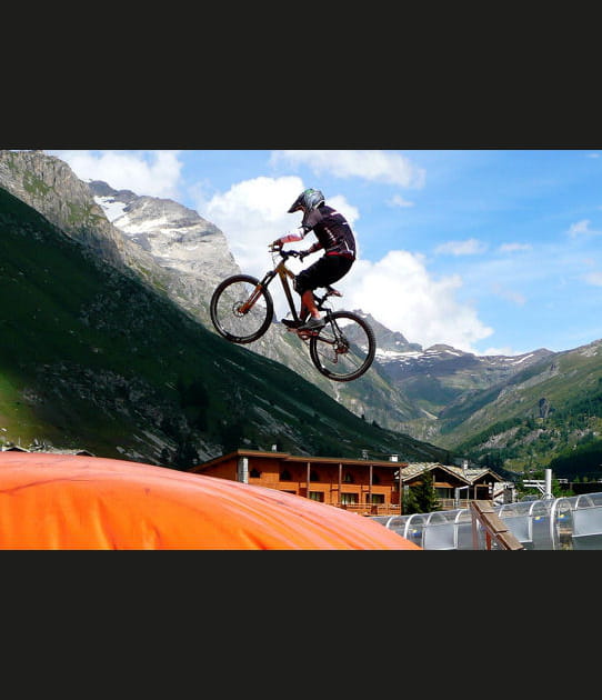 A v&eacute;lo sur la montagne