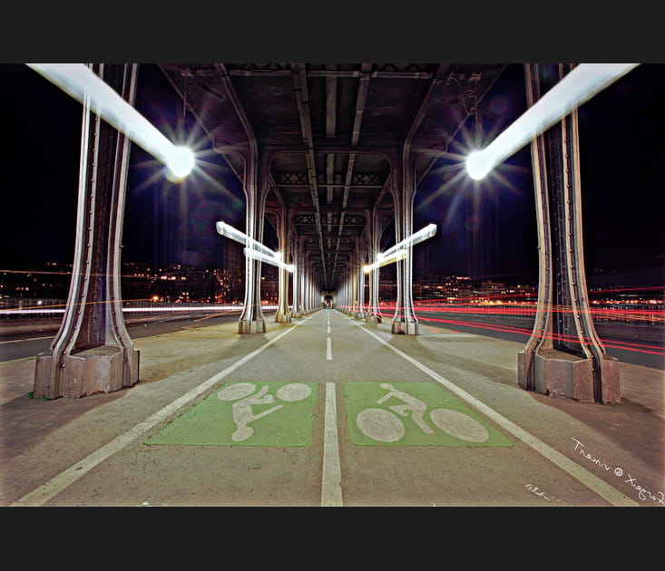 Pont de Bir-Hakeim by night
