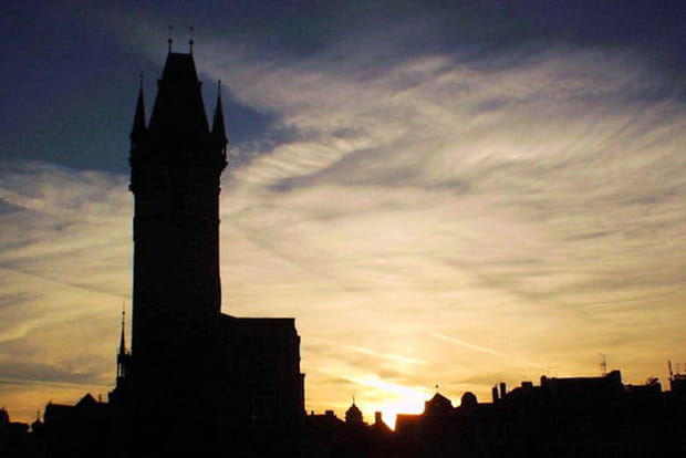 Crépuscule à l'automne