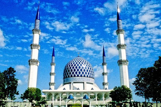 La mosquée bleue de Shah Alam