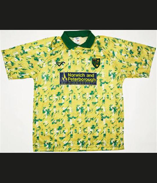 Maillot de Norwich City en 1992