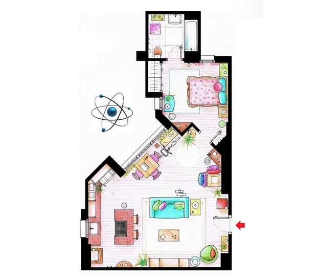 The Big bang theory : l'appartement de Penny