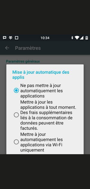 D&eacute;sactivez les mises &agrave; jour automatiques