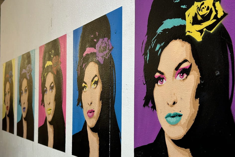 Amy Winehouse fa&ccedil;on Andy Warhol