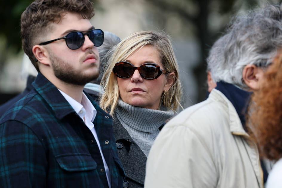 Flavie Flament aux obs&egrave;ques d'Emilie Dequenne