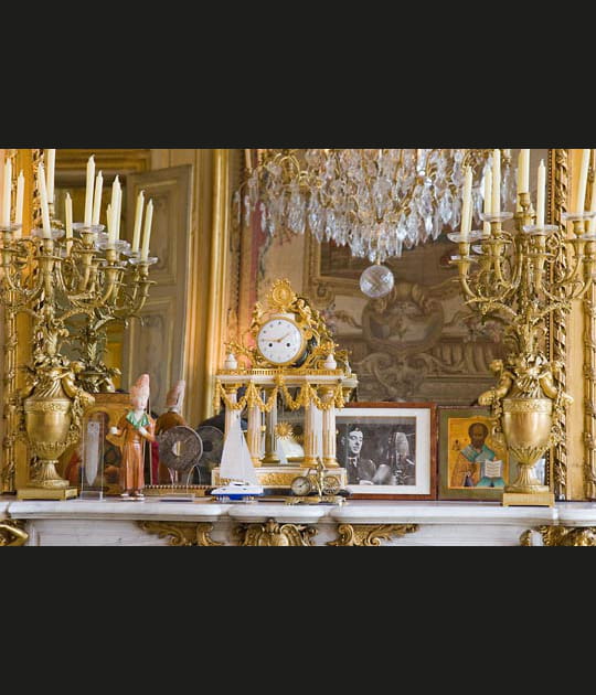La chemin&eacute;e du salon dor&eacute;