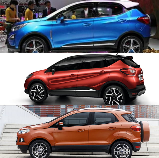 BYD Yu'an / Renault Captur et Ford Ecosport