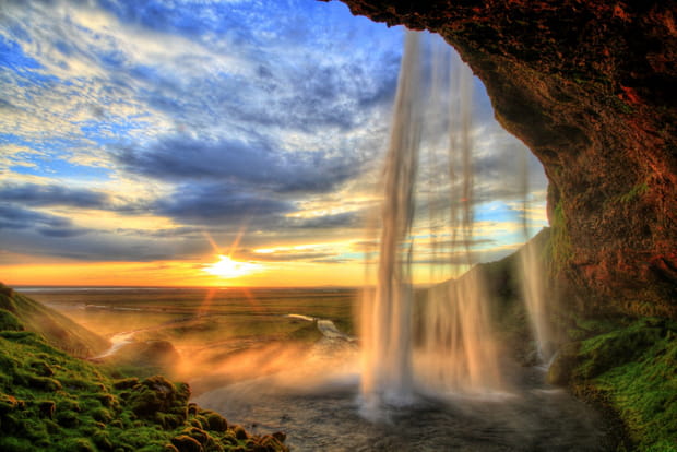 Cascade de Seljalandfoss, Islande