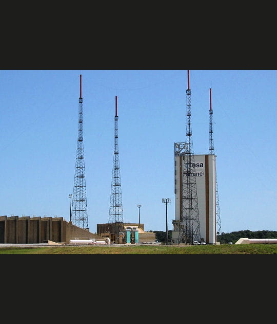 Pas de tir de la fus&eacute;e Ariane 5