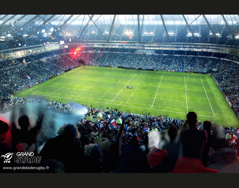 Parcourez les trav&eacute;es du futur Grand stade de rugby fran&ccedil;ais