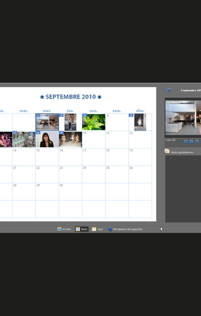 La navigation par date de prise de vue