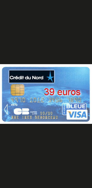 27e ex-aequo&nbsp;: Cr&eacute;dit du Nord avec&nbsp;une&nbsp;Visa&nbsp;classic&nbsp;&agrave;&nbsp;39&nbsp;euros