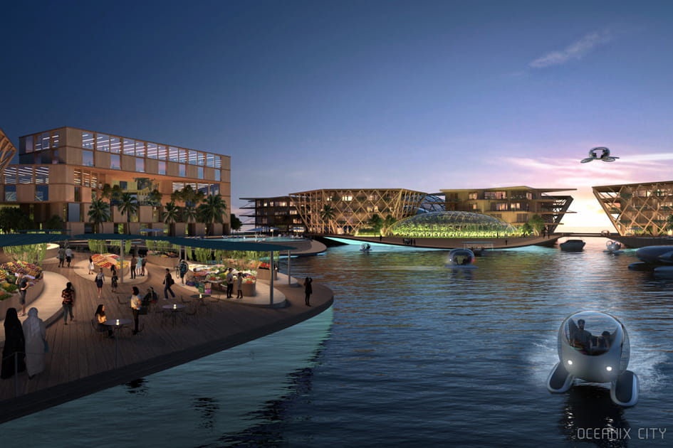 Oceanix, l'incroyable cit&eacute; flottante&nbsp;: un mod&egrave;le de ville durable