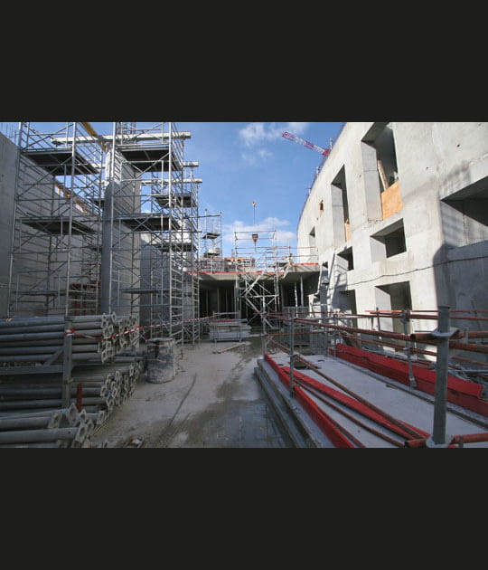 Fabrication de glace la nuit