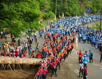 Archaic festivals : Onbashira, la fete des piliers celestes