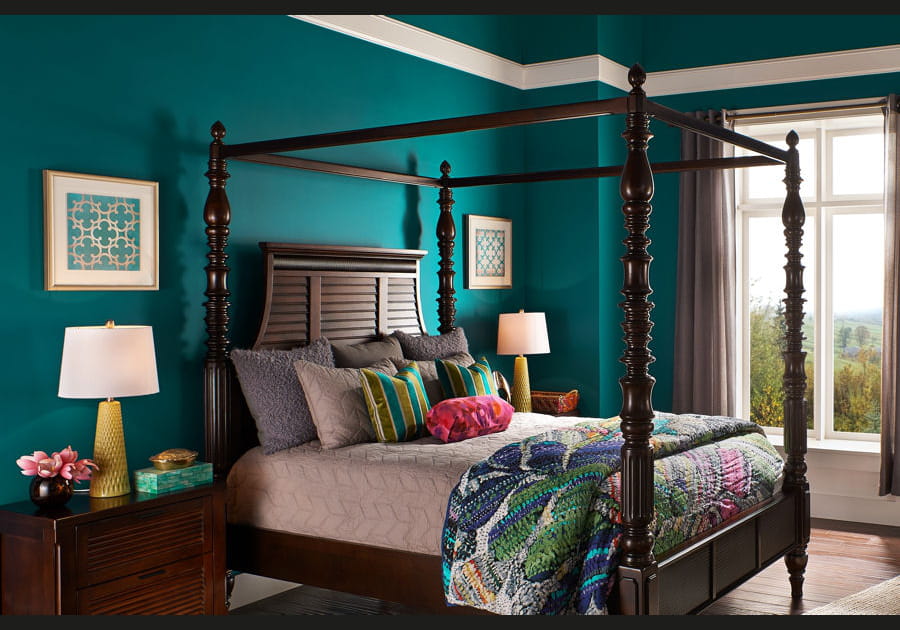 Du turquoise dans toute la maison