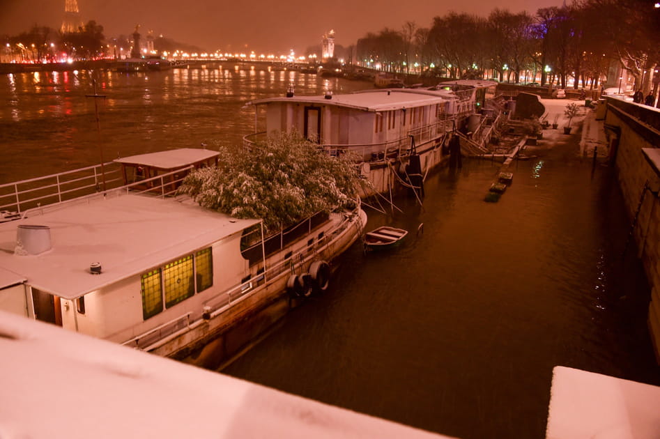 Les images de la neige &agrave; Paris et en France