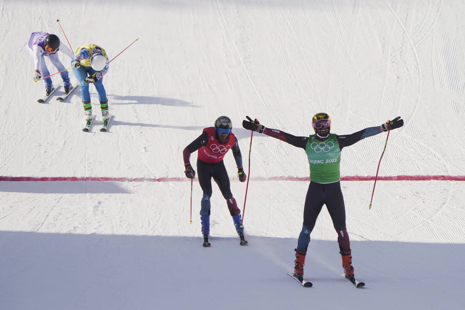 Ryan Regez champion olympique du ski cross devant Alex Fiva