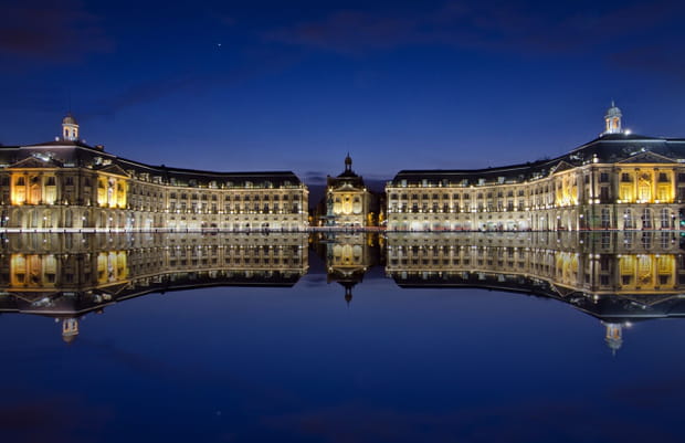 Place de la Bourse à Bordeaux