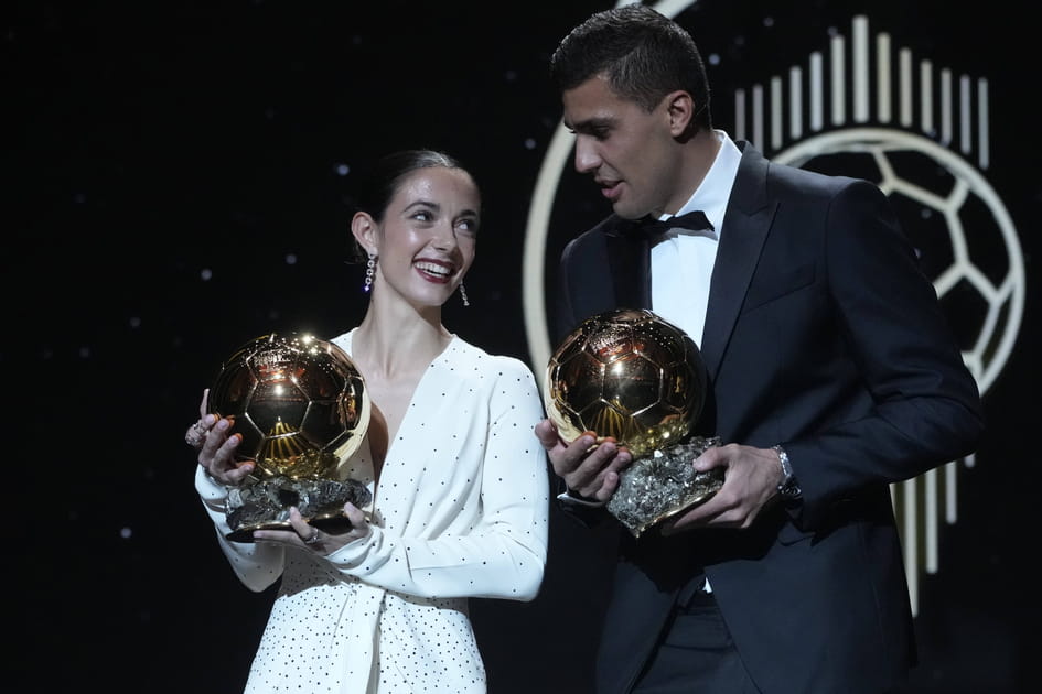 Aitana Bonmati et Rodri, les laur&eacute;ats du Ballon d'Or 2024