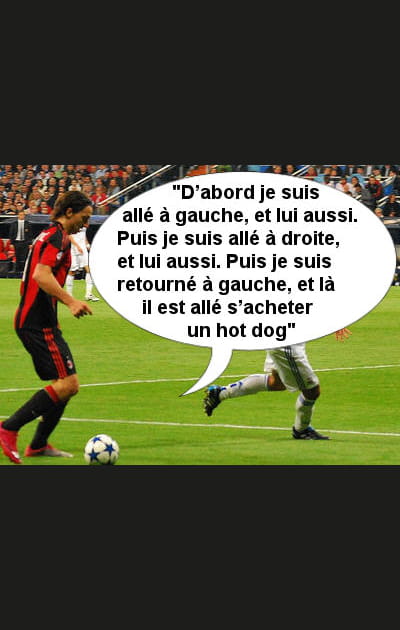 Zlatan prend du plaisir &agrave; dribbler