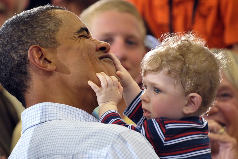 Obama maltrait&eacute; par un enfant