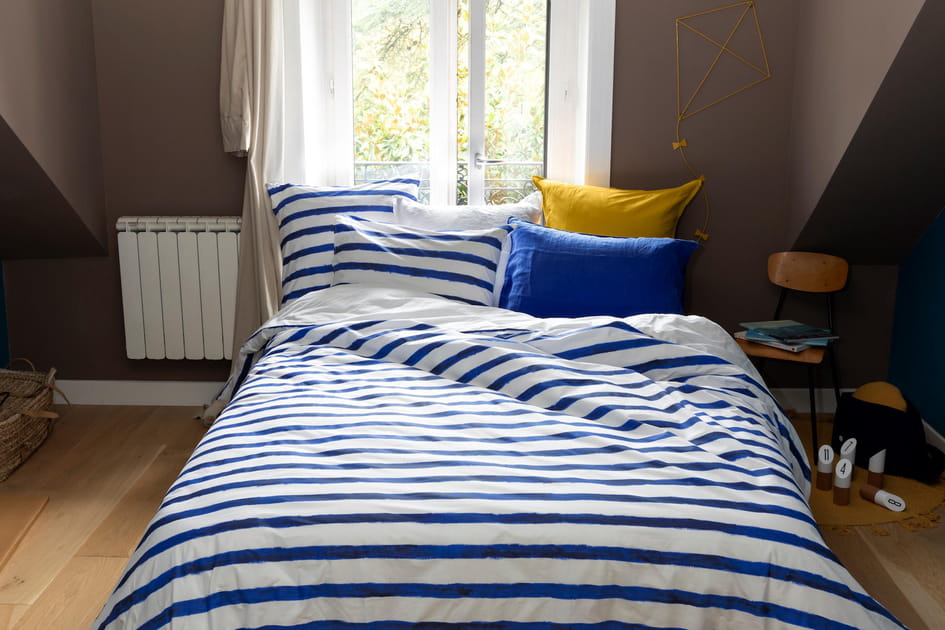 Des rayures pour une chambre d'ado