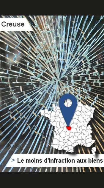 23 &ndash; Creuse&nbsp;: le&nbsp;moins d&rsquo;infractions aux&nbsp;biens