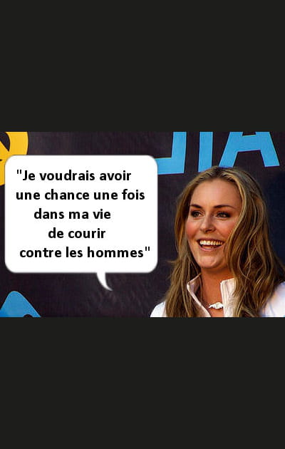 Lindsay Vonn et les gar&ccedil;ons