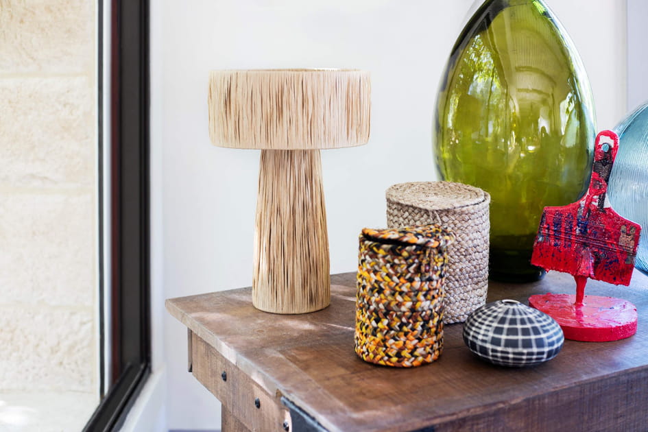 Des objets d'artisanat