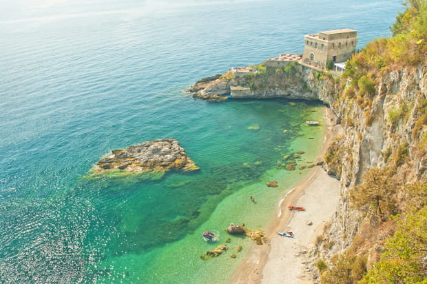 Spiaggia del Cauco, côte amalfitaine, Italie