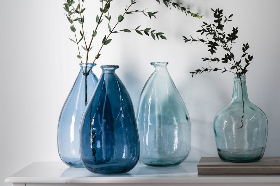 Des accessoires bleus