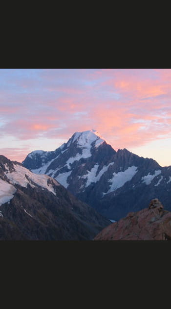 En Nouvelle-Z&eacute;lande, au sommet du Mont Cook