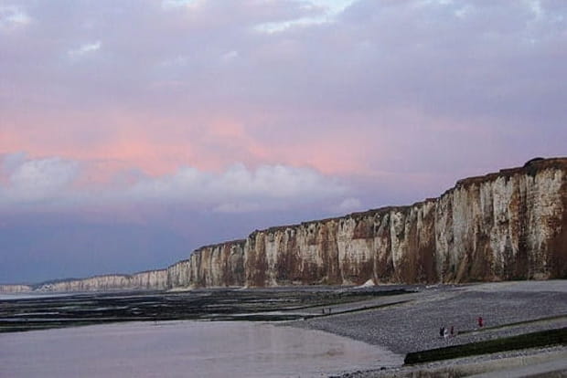 Les falaises du Pays de Caux, culminant à plus de 100 mètres